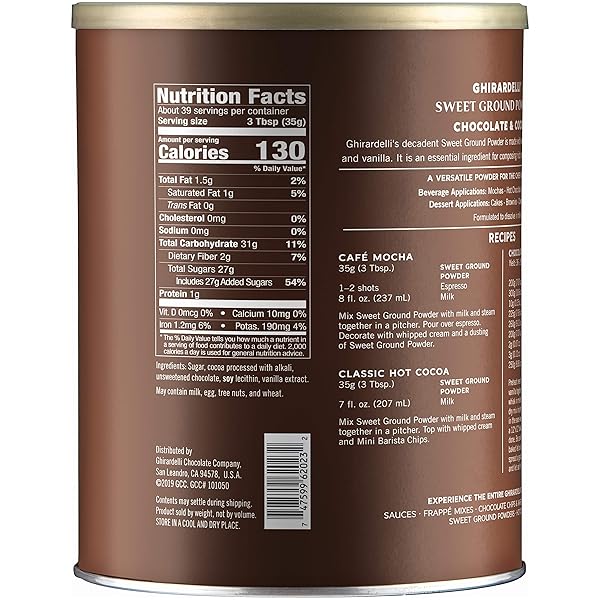 GHIRARDELLI SWEET GROUND CHOCOLATE AND COCOA | 3 LB. | BAKING & DESSERTS