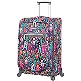 Lily Bloom Large Expandable Design Pattern Luggage With Spinner Wheels For Woman (28in, Wildwoods)