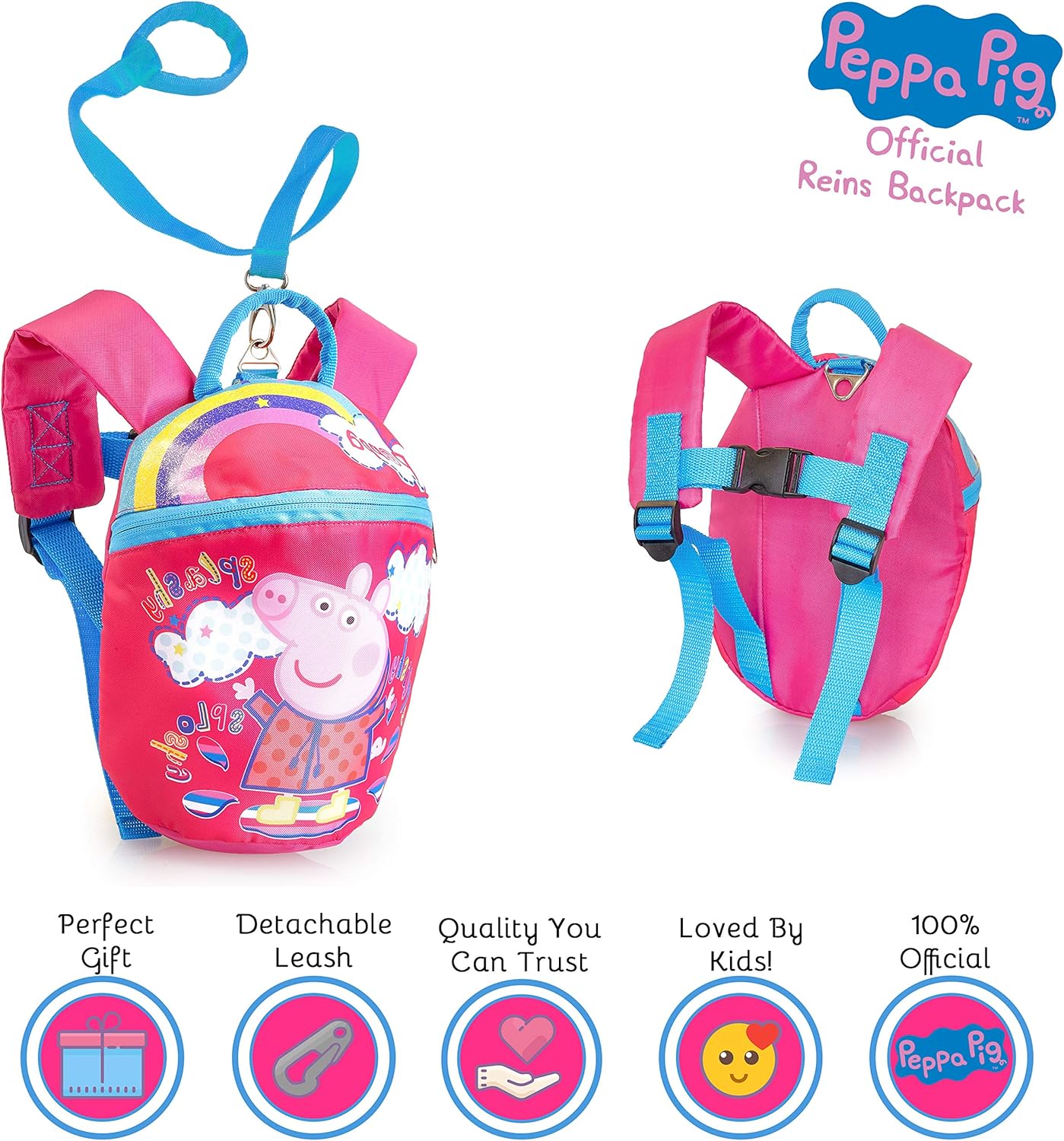 peppa pig bolsa with reins