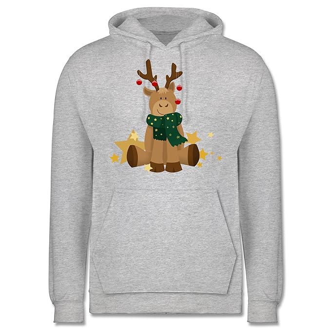 Weihnachten & Silvester - süßer Elch - Herren Hoodie