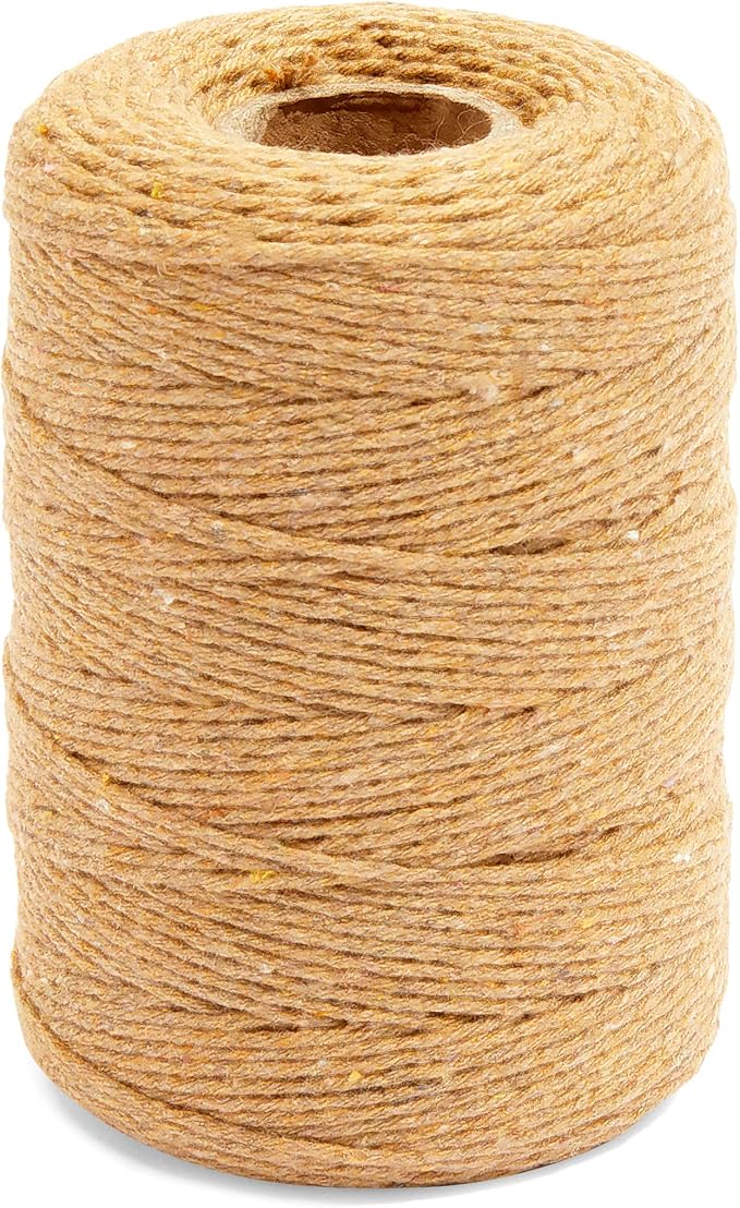 Cotton Twine String for Crafts, Natural Jute Thread (2mm