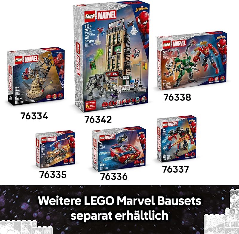 | Groot im Ravager-Outfit - Superhelden Spielzeug mit baubarer Figur für Rollenspiele - Kinder Konstruktionsspielzeug - Kreatives Geschenk für Jungen ab 10 Jahren, Mädchen und Filmfans - 76341