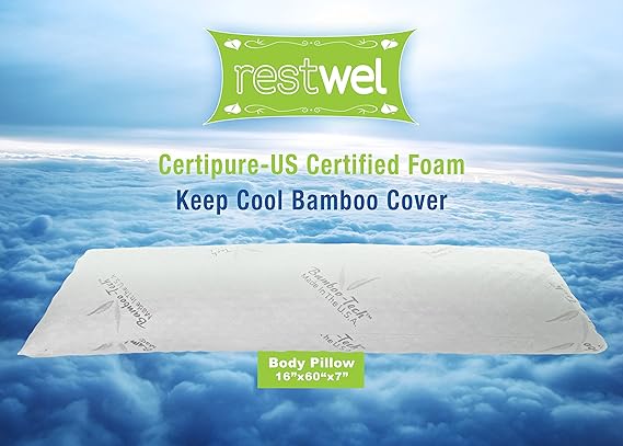 Amazon Com Restwel Hypoallergenic Body Pillow Shredded Memory