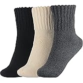 BenSorts Women's Winter Boots Socks Thick Warm Cozy Crew Socks Solid Color Gifts