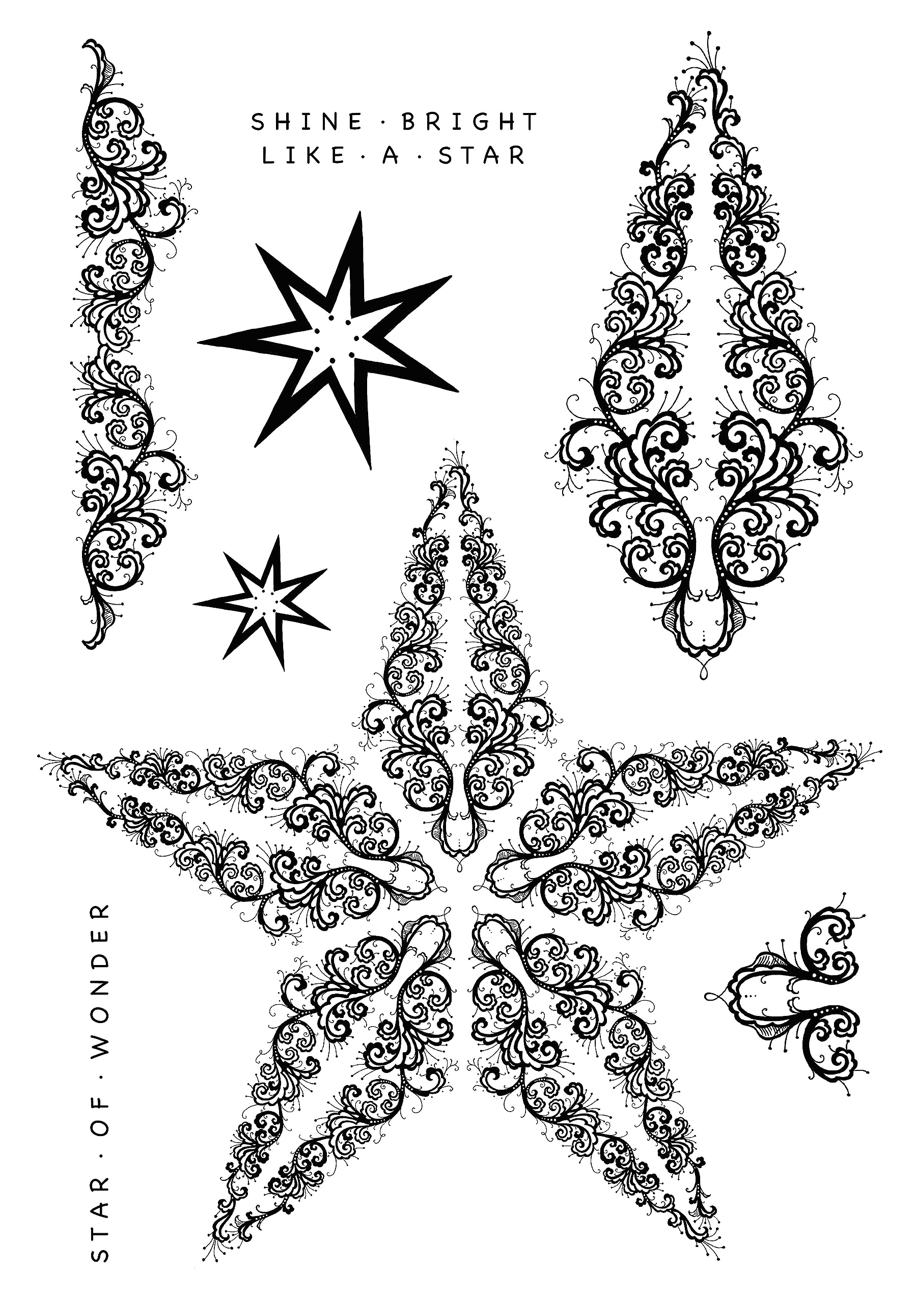 Creative Expressions Katkin Krafts-Clear Stamp Set-Guiding Light, 4 in x 8 in