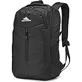 High Sierra Swerve Pro Backpack with Laptop Pocket + Tablet Sleeve, Fits most 17” Laptops, 27L, Black