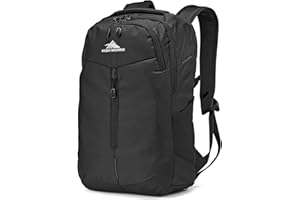 High Sierra Swerve Pro Backpack with Laptop Pocket + Tablet Sleeve, Fits most 17” Laptops, 27L, Black