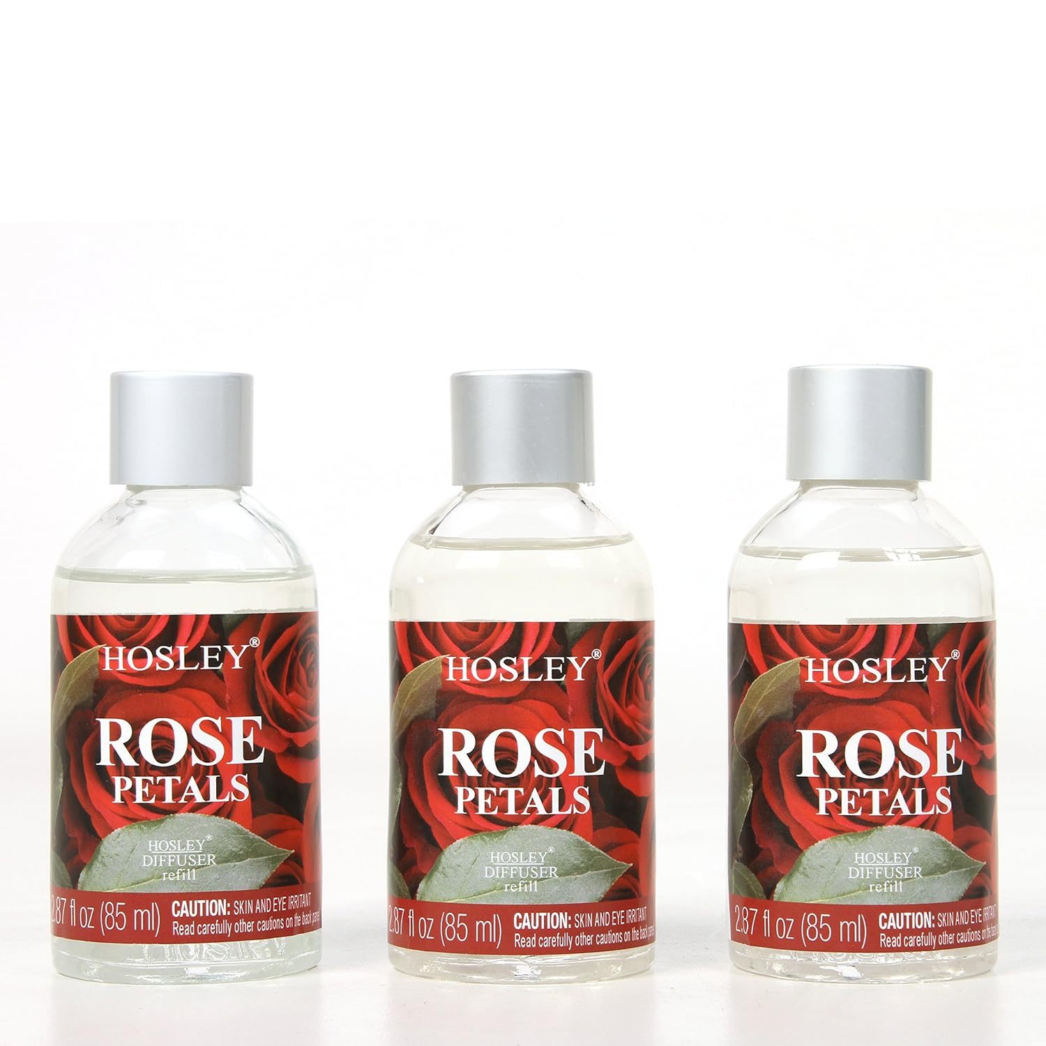 Hosleyローズ花びらreed Diffuser Refill Set Of 85mlガラスボトル各一括購入アロマセラピー理想的なギフト 激安 3 瞑想o5 B07d5mm7mc ウェディングパーティーpooバスルームスパ