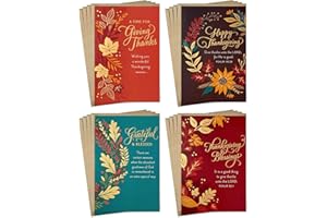 HALLMARK DaySpring Religious Thanksgiving Cards Assortment (16 Assorted Cards with Envelopes)