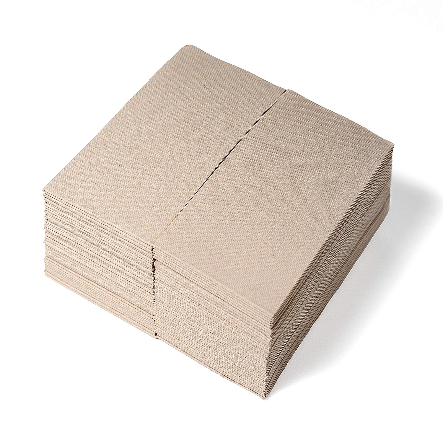 Luxury Linen Like Dinner Napkins 100Pack Natural Disposable Wedding