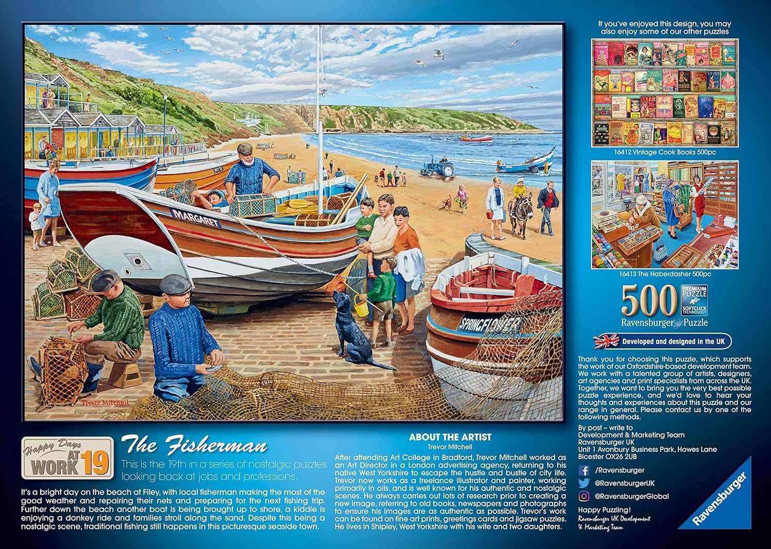 Ravensburger Happy Days at Work No.19 The Fisherman 500 Piece Jigsaw Puzzle for Adults and Kids Age 10 and Up - Image 4
