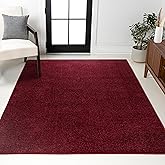JONATHAN Y Haze Solid Low-Pile Dark Red Indoor Area Rug 12x15, Coastal,Bohemian,Minimalist,Classic, Easy-Cleaning for Living 