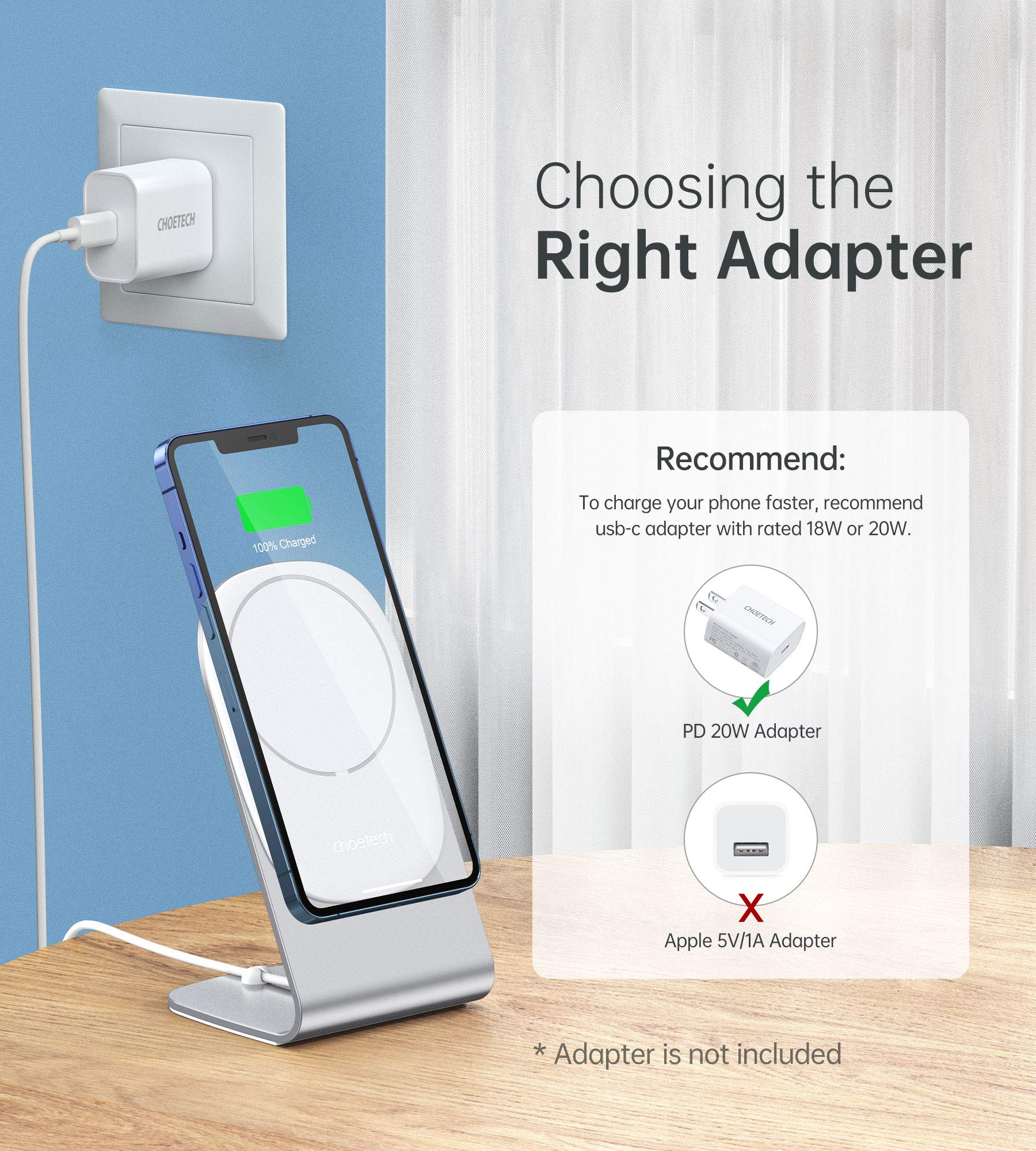 Choetech Iphone 12 Pro 18w Charger IPhone Fast Charger, CHOETECH