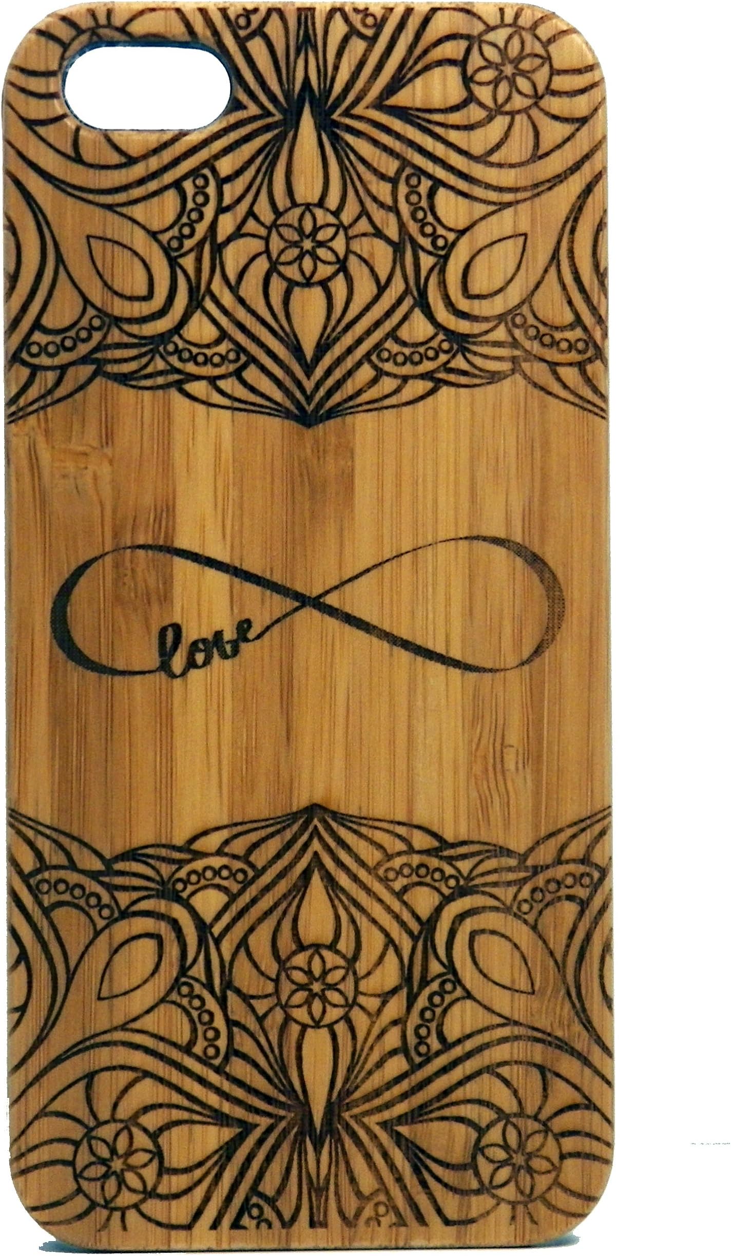 Infinity Case for iPhone 6 Plus or iPhone 6S Plus | iMakeTheCase Eco-Friendly Bamboo Wood Cover | Love Couples Engagement Wedding