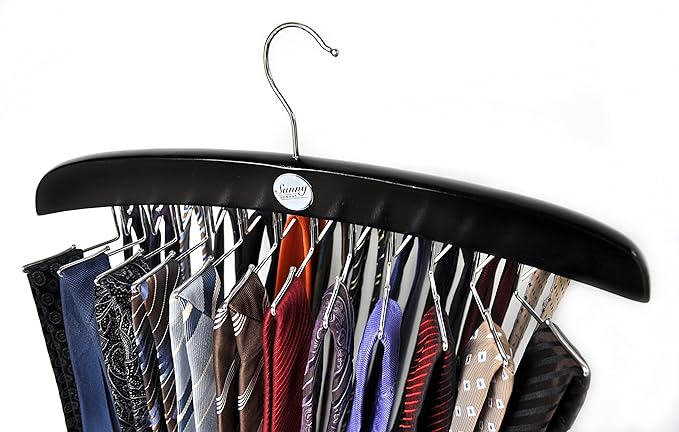 2 Stück Krawattenhalter Aus Kunststoff - Organizer Für Gürtel, Schals & Krawatten