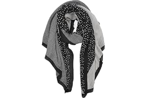 YOUR SMILE Ladies/Women's Lightweight Floral Print/Solid Color mixture Shawl Scarf For Spring Summer season