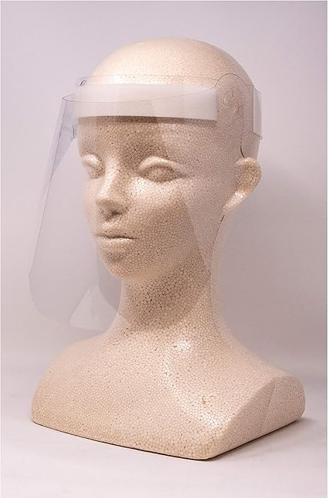 Amazon フェイスシールド フェイスガード 透明マスク 日本製 5枚 可動式 飲食可能 眼鏡の上から掛けられる 防災面 産業 研究開発用品 通販