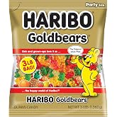 HARIBO Goldbears Fruity Gummy Candy, 3 lb. Bag (Pack of 4) | Soft, chewy gummy bears in five fruit flavors. The original gummy candy for sharing, gifting, and lunchboxes.