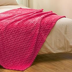 Vessia Flannel Fleece Throw Blanket(50x70 inch), 3D