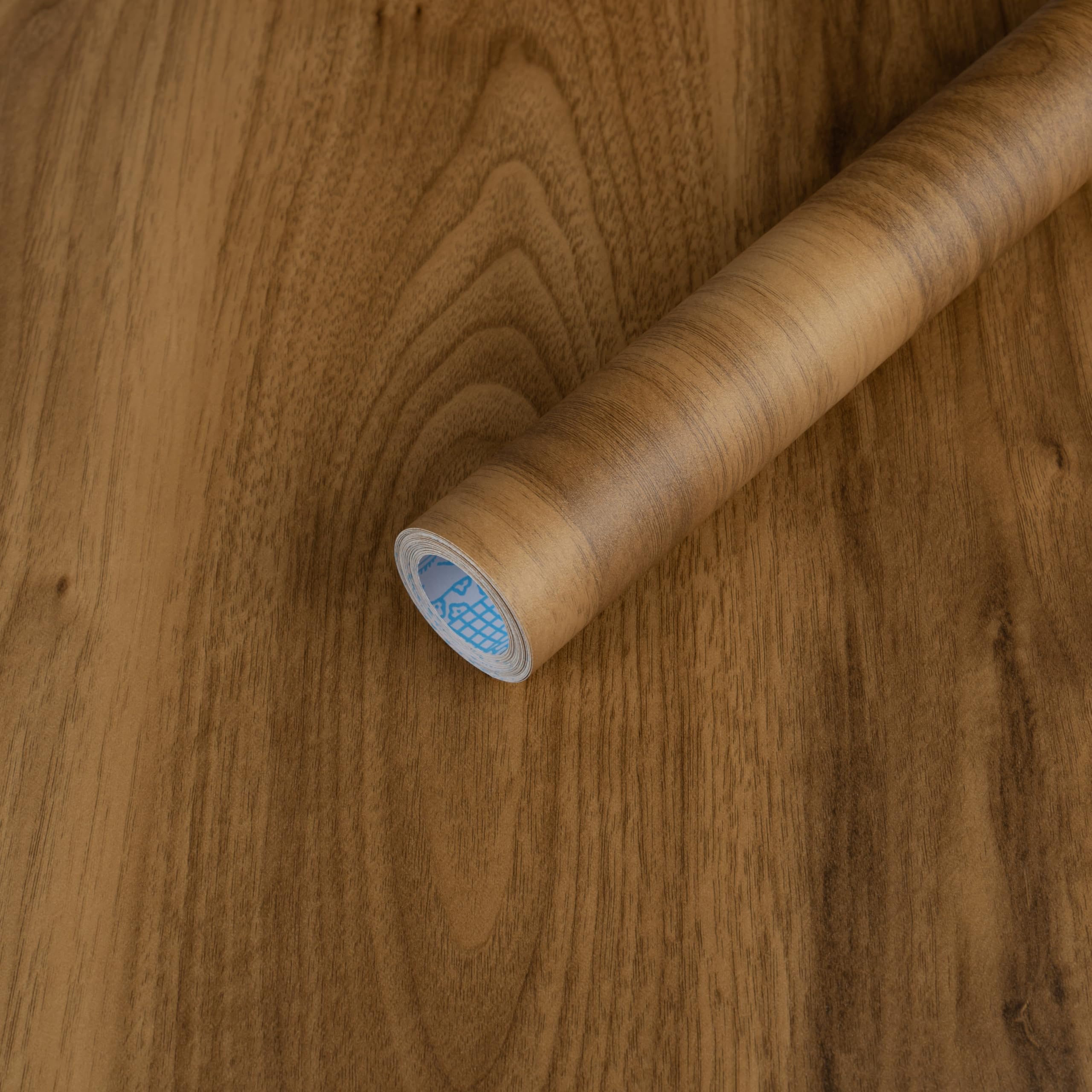 Photo 1 of Wood Contact Paper Peel and Stick, Thicken Vintage Brown Wood Grain Wallpaper for Countertops Furniture, Natural Wood Furniture Sticker Self-Adhesive Removable Waterproof Vinyl Film 15.7 in X 118 in
