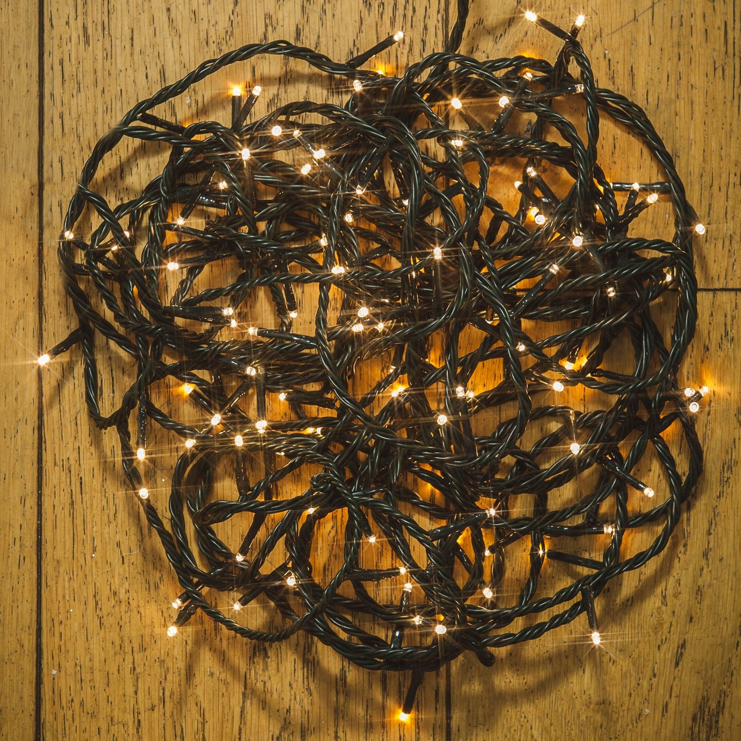 160x Battery LED Multi Effect String Lights with Timer 6 hrs on/18