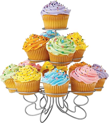 Amazon Com Wilton Cupcakes N More Small Cupcake Stand Metal