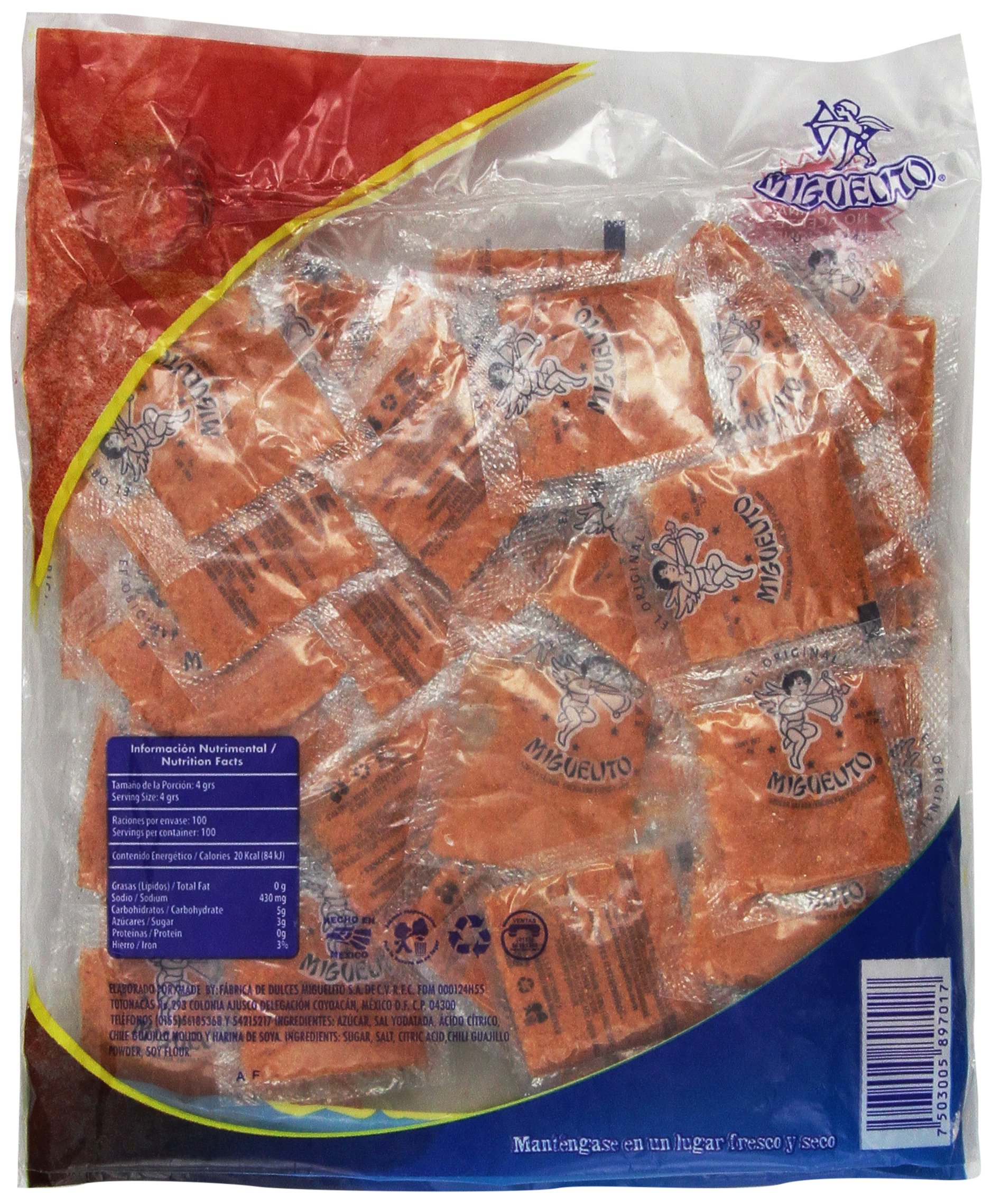 Miguelito Chamoy Chilito En Polvo Mexican Candy Chili Powder 100 Pieces