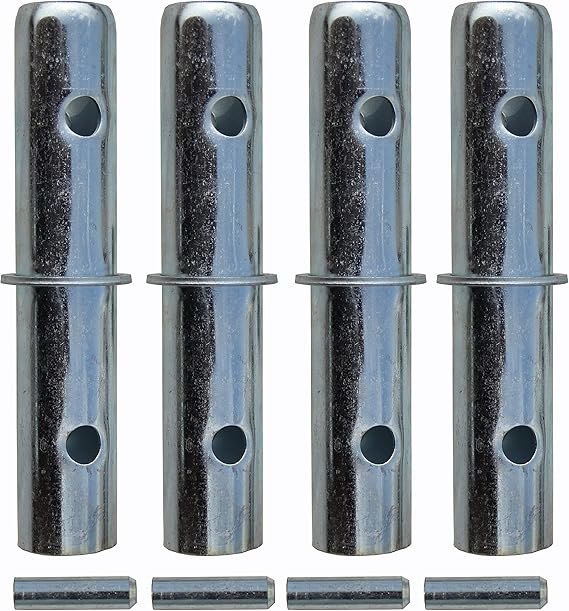Scaffolding Coupling Pin with 1/8" Collar with snap on Pin 4 Sets Brand