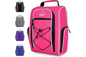 HMLIN OUTOOORS Golf Shoe Bag Men | Golf Bag Women | Shoe Travel Bag | Sneaker Bag And Shoe Bag For Gym With Ventilation & Double Outside Accessory Pocket For Socks, Tees, Golf Balls and Other Accessories Etc Storage