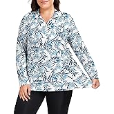 COOTRY Plus Size 1/4 Zip Shirts for Women UPF 50+ Sun Pullover Long Sleeve Workout Tops Hiking Athletic Top