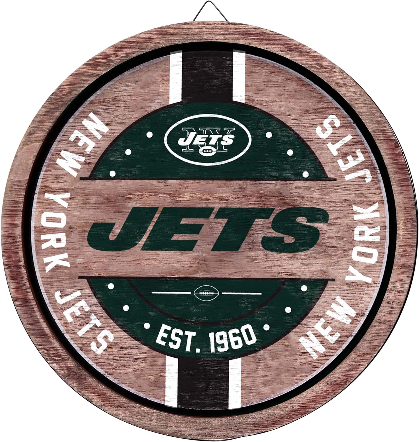 FOCO NFL Team Logo Wooden Barrel Sign