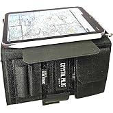 Crystal Pilot Kneeboard to iPad Mini6,with VFR-IFR Clipboard | 3-in-1 pilots kneeboard for iPad Mini6 with magnetically attach pencil,camera slots, durable VFR-IFR Clipboard