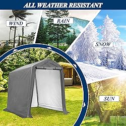 COVERONICS 6' x 7' Outdoor Storage Shed - Heavy