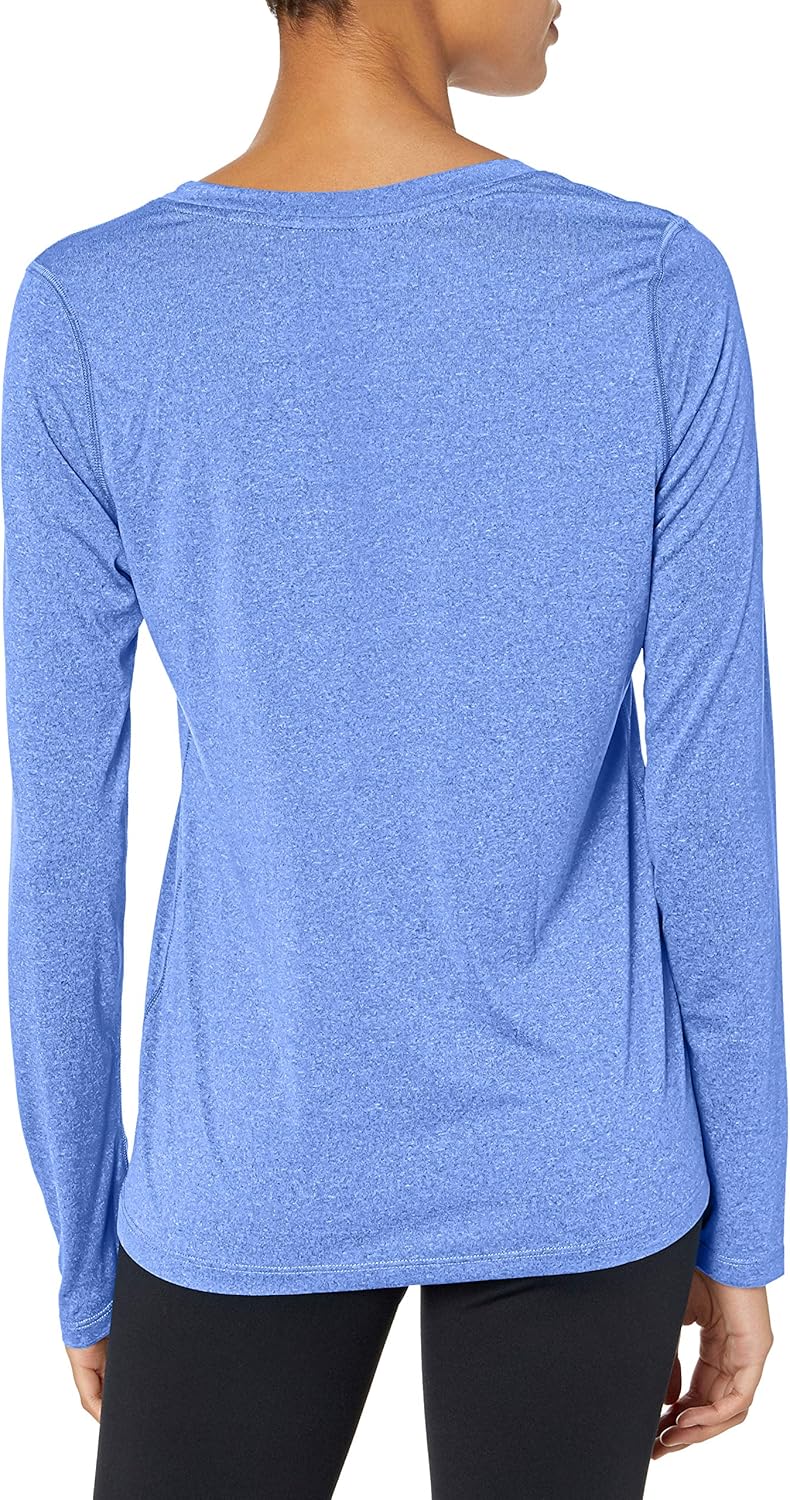 Hanes Sport Women's Cool DRI Performance Long Sleeve V-Neck Tee at  Women’s Clothing store