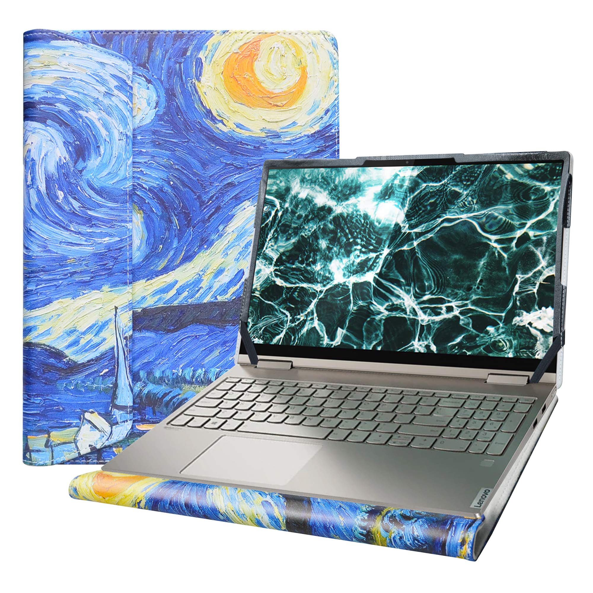 Alapmk Protective Case For 15.6" Lenovo Yoga C740 15 C740-15IML/ideapad S740 15 S740-15IRH/IdeaPad 5 15IIL05 & Dell Inspiron 15 7501 & HP EliteBook 850 855 G7/ZBook Firefly 15 G7 Laptop,Starry Night