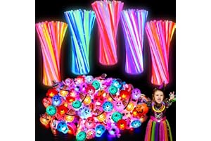 NAWITDA 150 PCS Halloween Party Favors for Kids Halloween Glow in The Dark Toys Bulk Light Up LED Rings Glow Sticks Halloween Treats for Goodie Bag Fillers Trick or Treat Toy Classroom Prizes