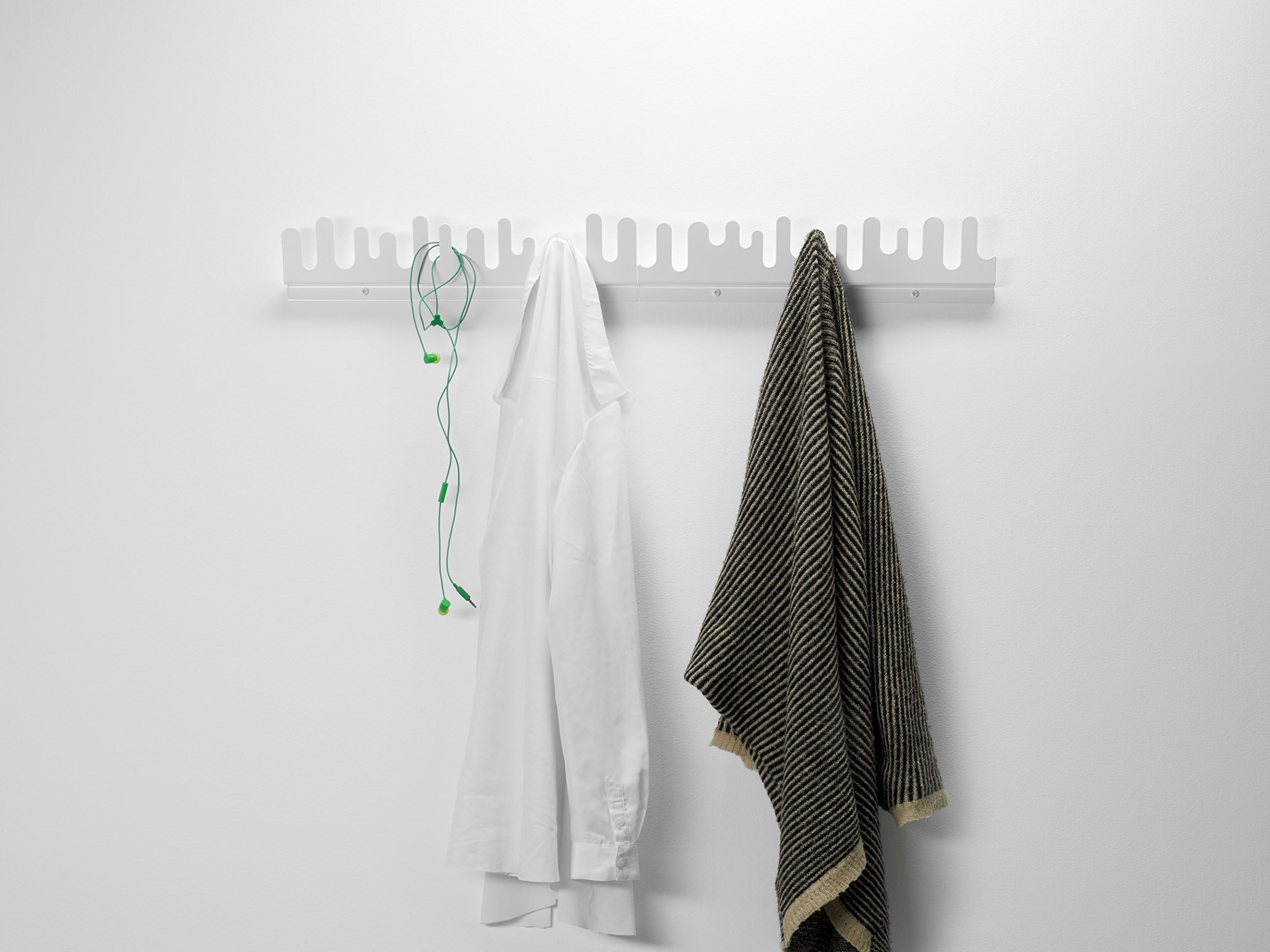Wave Hanger Set 2 pieces white/lacquered