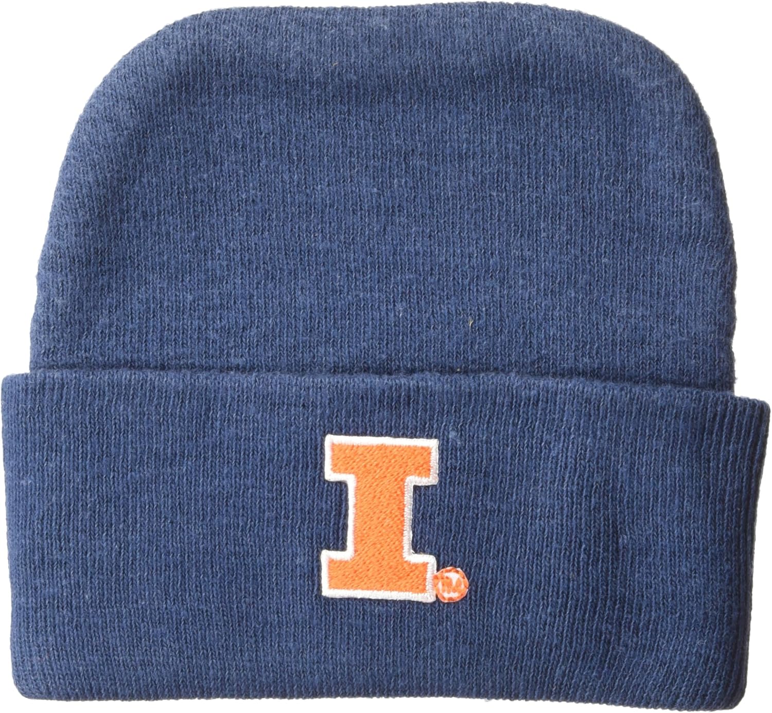 Two Feet Ahead NCAA Illinois Illini Infant Knit Cap, New Born, Navy