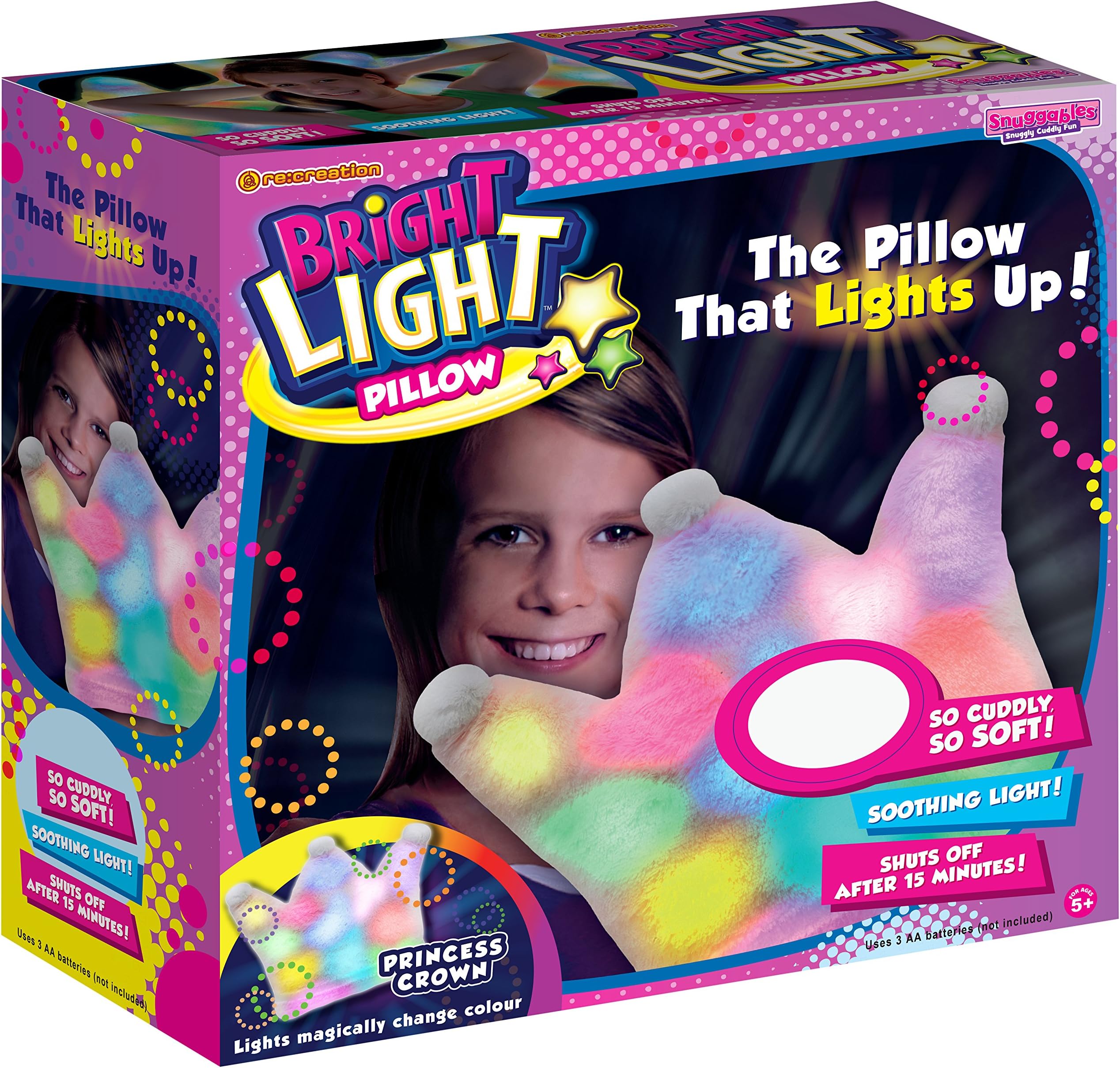 Bright Light Pillow BLP-PRICRO Pink Princess Crown