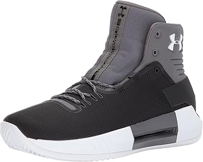 black and white under armour basketball shoes
