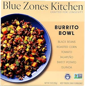 Blue Zones Kitchen, Frozen, Bowl Burrito, 9 Ounce
