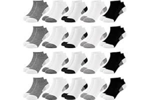 SPTRAMLE 20 Pairs Toddler Socks for Kids Boys Ankle Low Cut Sock 1-14 Years Old