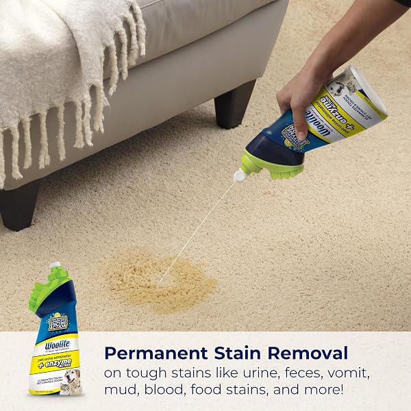 BISSELL WOOLITE PET URINE ELIMINATOR WITH BRUSHHEAD, 4PK, 3773L