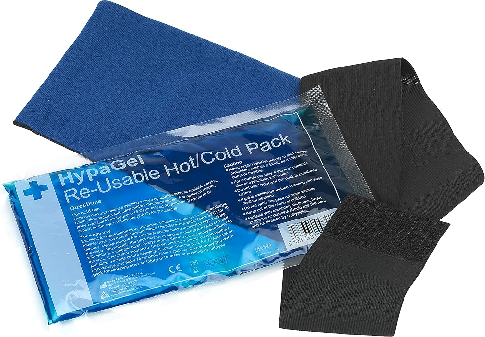 Safety First Aid Group HypaGel Reusable Hot Cold Pack with Compression Cuff