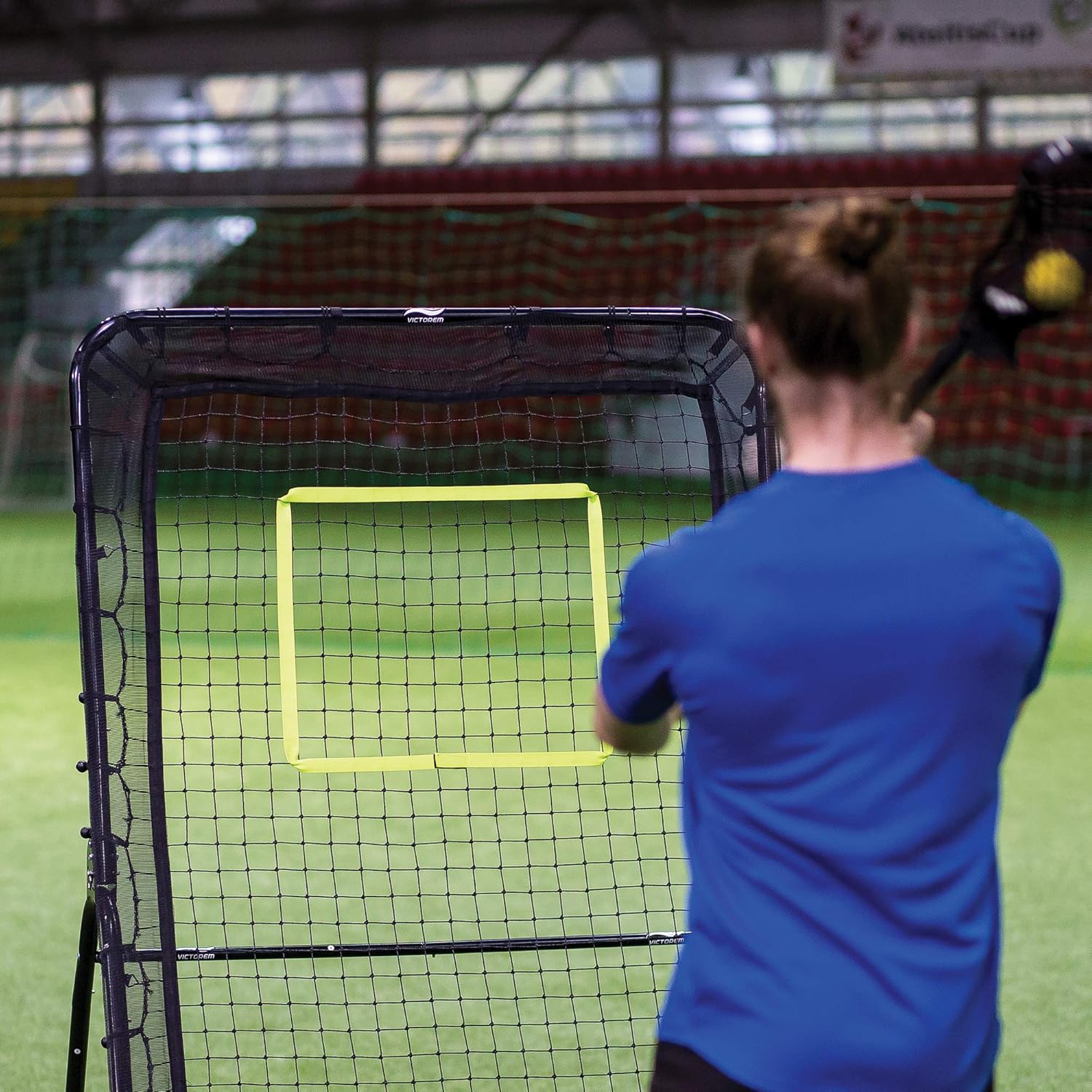 Victorem Lacrosse Rebounder - Bounce Back, Pitch Back Rebounder for Lacrosse, Baseball and Softball Training with Extra Net : Sports & Outdoors