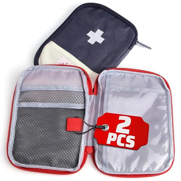 Amazon.com: First Aid Kit Bag Empty Travel Medication Pouch