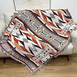 Pretyw Southwest Throw Blanket Aztec Blankets with