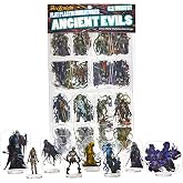 Arcknight Flat Plastic Miniatures: Ancient Evils; 62 Unique Evil-Themed Minis for DND 5e and Pathfinder; Affordable, Skinny Figurines for Dungeons and Dragons and Other Tabletop RPG Games