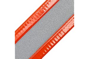Strapworks WSR-BIO-GLD-001-05Y-RHO BioThane Gold Series Reflective Webbing, Hot Orange, 1" x 5 yd
