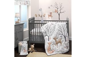 Bedtime Originals 3 Piece Crib Bedding Set, Deer Park, Multicolor